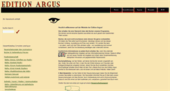 Desktop Screenshot of editionargus.de